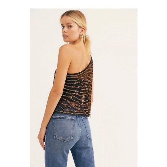 Free People NWT Head Turner One Shoulder Top XS - Picture 2 of 10